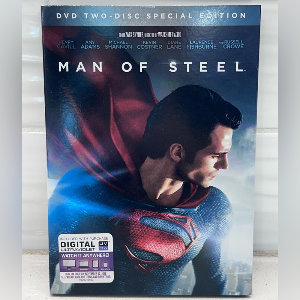 Man of Steel (DVD, 2013) - Two-Disc Special Edition - Henry Cavill & Amy Adams